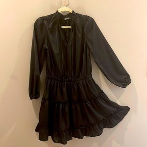 Casual, Black Mini Dress